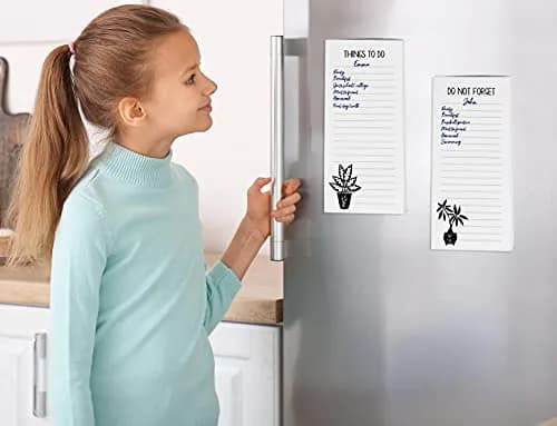 Inkdotpot Magnetic Fridge To-Do List Notepads 3-Pack | 50 Sheets Each, 21.9 cm x 9.6 cm (8.75" x 3.8") thumbnail 3