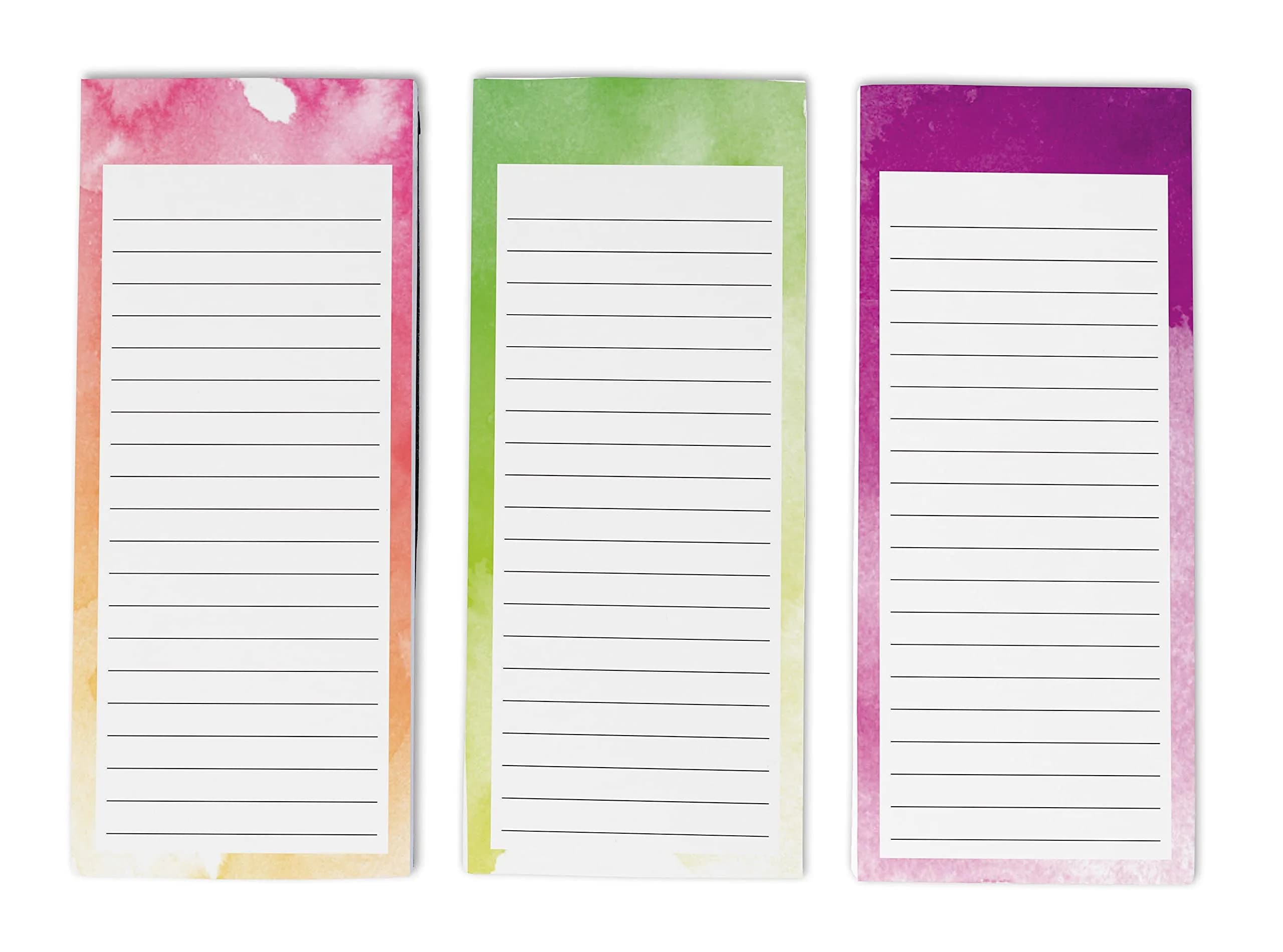 Inkdotpot Magnetic Fridge To-Do List Notepads 25.7cm (10.1" L) | Pack of 3, 50 Sheets Each, Rose Pink — Rose Pink