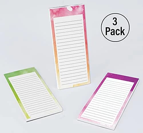 Inkdotpot Magnetic Fridge To-Do List Notepads 25.7cm (10.1" L) | Pack of 3, 50 Sheets Each, Rose Pink thumbnail 4