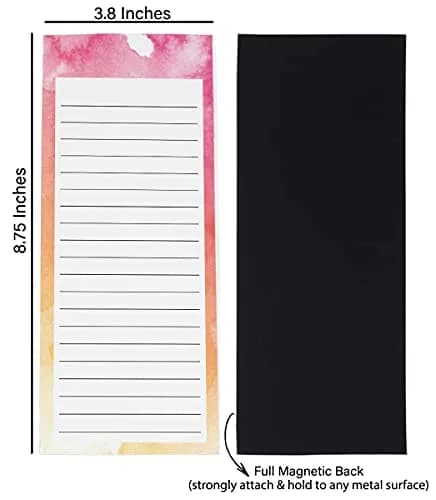 Inkdotpot Magnetic Fridge To-Do List Notepads 25.7cm (10.1" L) | Pack of 3, 50 Sheets Each, Rose Pink thumbnail 5