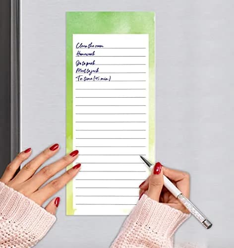 Inkdotpot Magnetic Fridge To-Do List Notepads 25.7cm (10.1" L) | Pack of 3, 50 Sheets Each, Rose Pink thumbnail 6