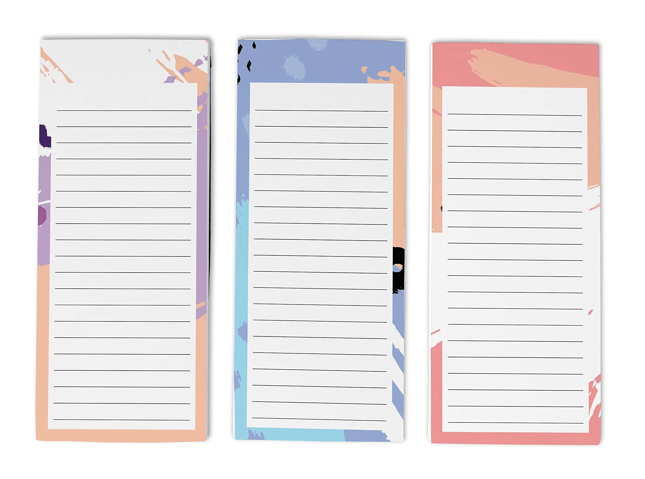 Inkdotpot Magnetic Fridge To-Do List Notepads 3-Pack | 8.75" x 3.8" (22.2cm x 9.7cm) | 150 Sheets Total - main product image