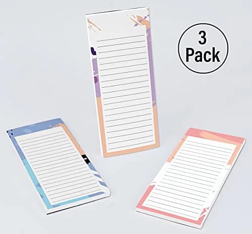 Inkdotpot Magnetic Fridge To-Do List Notepads 3-Pack | 8.75" x 3.8" (22.2cm x 9.7cm) | 150 Sheets Total thumbnail 4