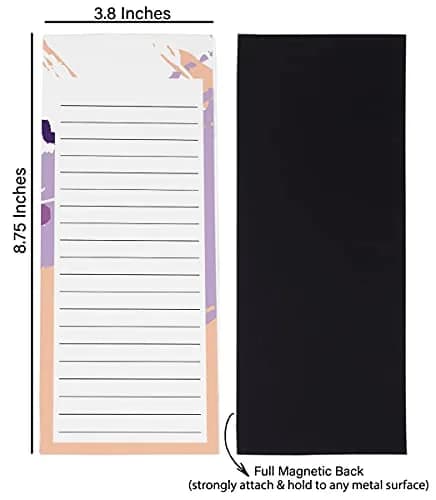 Inkdotpot Magnetic Fridge To-Do List Notepads 3-Pack | 8.75" x 3.8" (22.2cm x 9.7cm) | 150 Sheets Total thumbnail 5