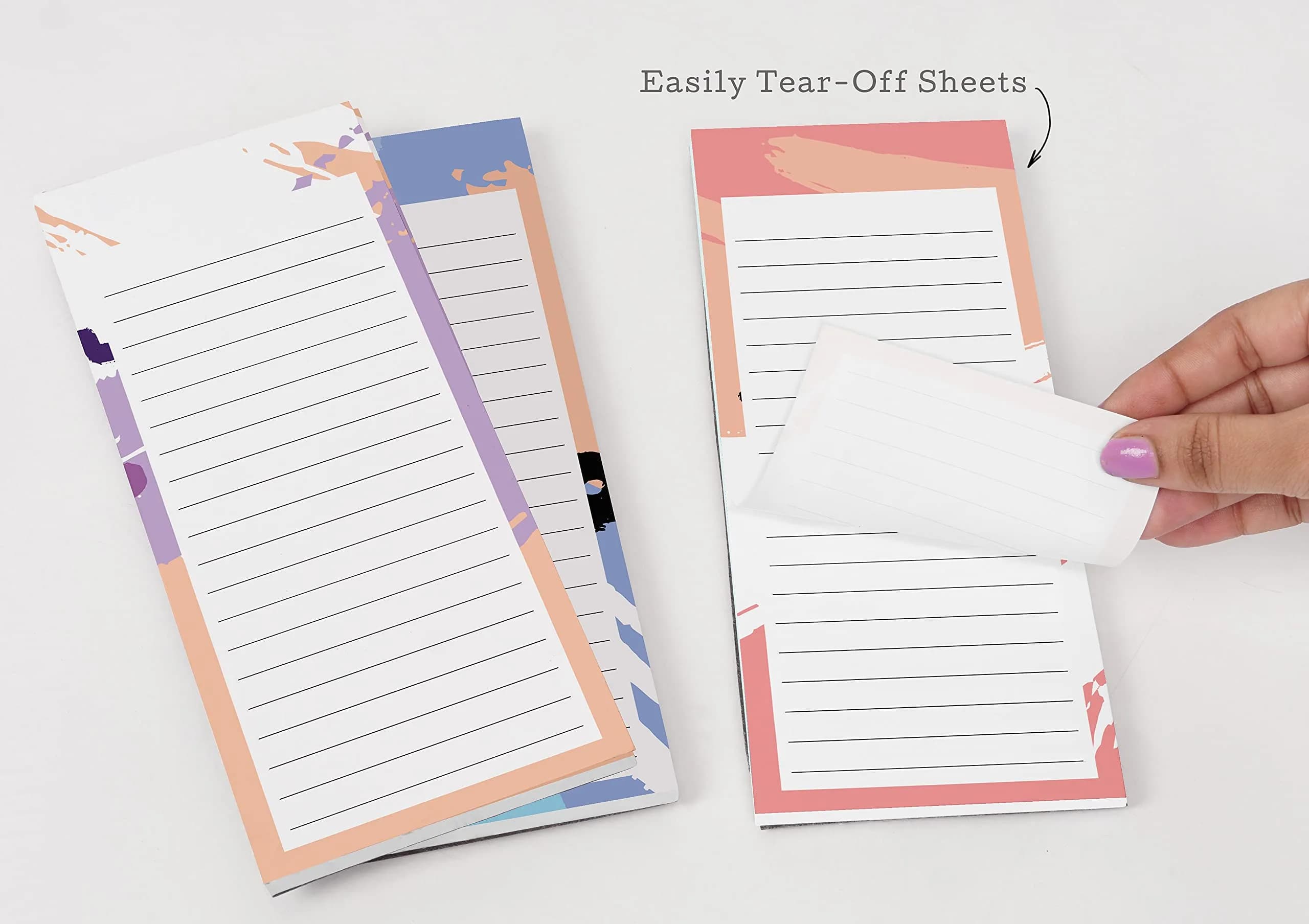 Inkdotpot Magnetic Fridge To-Do List Notepads 3-Pack | 8.75" x 3.8" (22.2cm x 9.7cm) | 150 Sheets Total - view 7