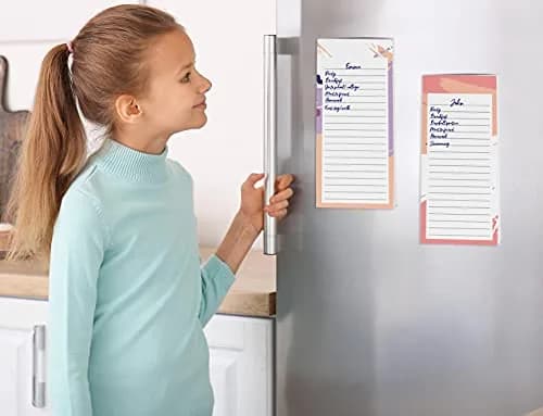 Inkdotpot Magnetic Fridge To-Do List Notepads 3-Pack | 8.75" x 3.8" (22.2cm x 9.7cm) | 150 Sheets Total thumbnail 3