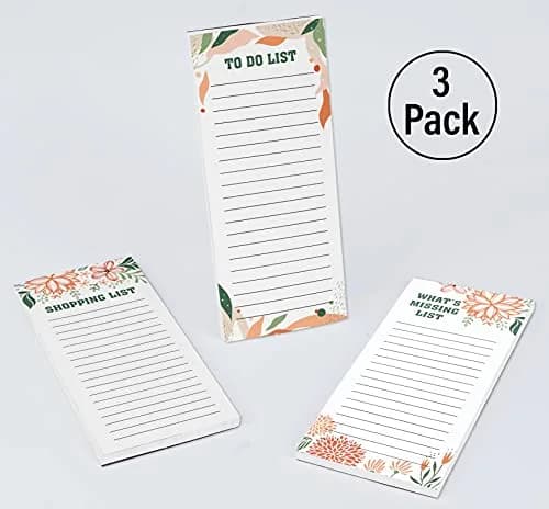 Inkdotpot Magnetic Fridge To-Do List Notepads 3-Pack | 20.95cm x 9.65cm (8.25" x 3.8") thumbnail 4