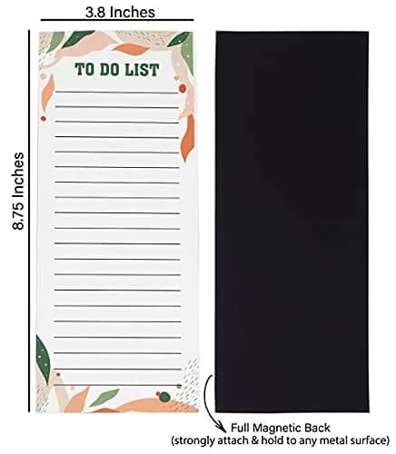 Inkdotpot Magnetic Fridge To-Do List Notepads 3-Pack | 20.95cm x 9.65cm (8.25" x 3.8") thumbnail 5