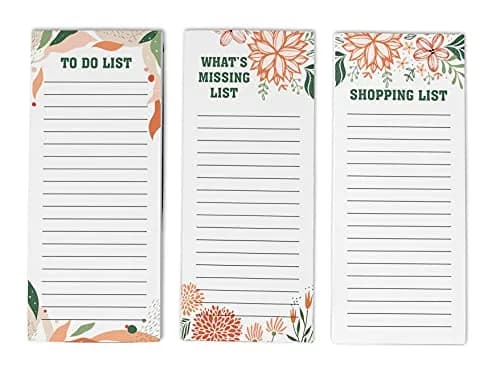 Inkdotpot Magnetic Fridge To-Do List Notepads 3-Pack | 20.95cm x 9.65cm (8.25" x 3.8") thumbnail 1