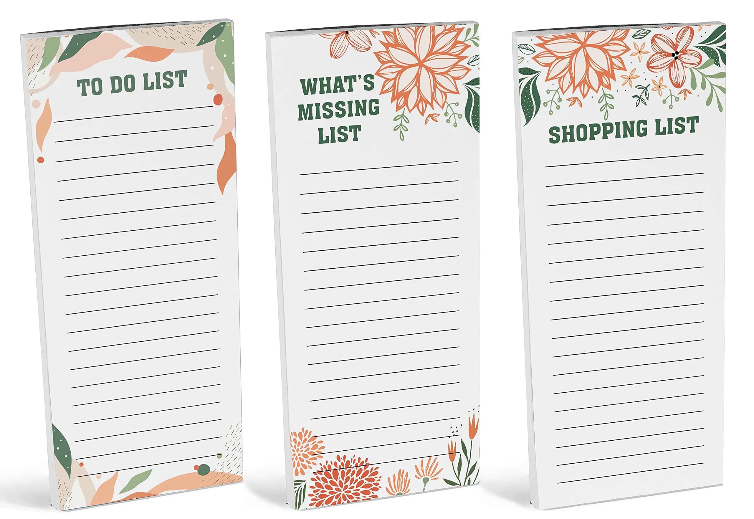 Inkdotpot Magnetic Fridge To-Do List Notepads 3-Pack | 20.95cm x 9.65cm (8.25" x 3.8") - view 2