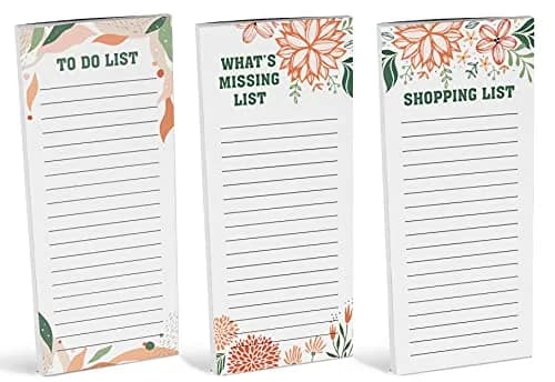 Inkdotpot Magnetic Fridge To-Do List Notepads 3-Pack | 20.95cm x 9.65cm (8.25" x 3.8") thumbnail 2