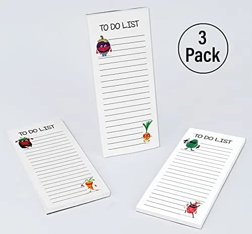 Inkdotpot Magnetic Fridge To-Do List Notepads 3-Pack | 22.2cm x 9.6cm (8.75" x 3.8") thumbnail 4