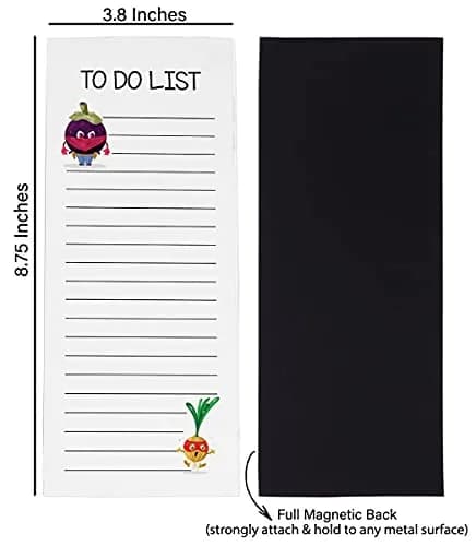Inkdotpot Magnetic Fridge To-Do List Notepads 3-Pack | 22.2cm x 9.6cm (8.75" x 3.8") thumbnail 5