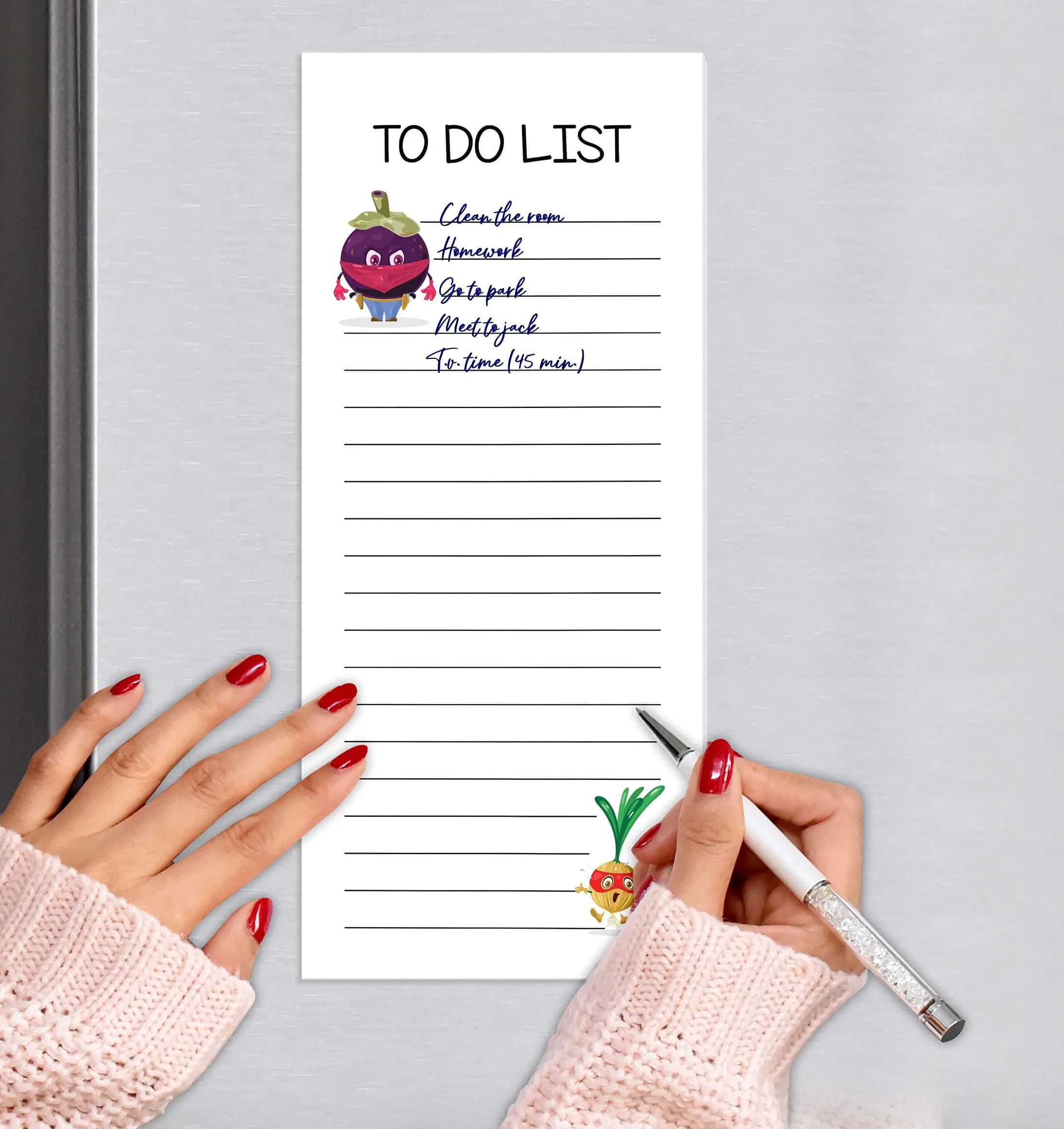 Inkdotpot Magnetic Fridge To-Do List Notepads 3-Pack | 22.2cm x 9.6cm (8.75" x 3.8") - view 6