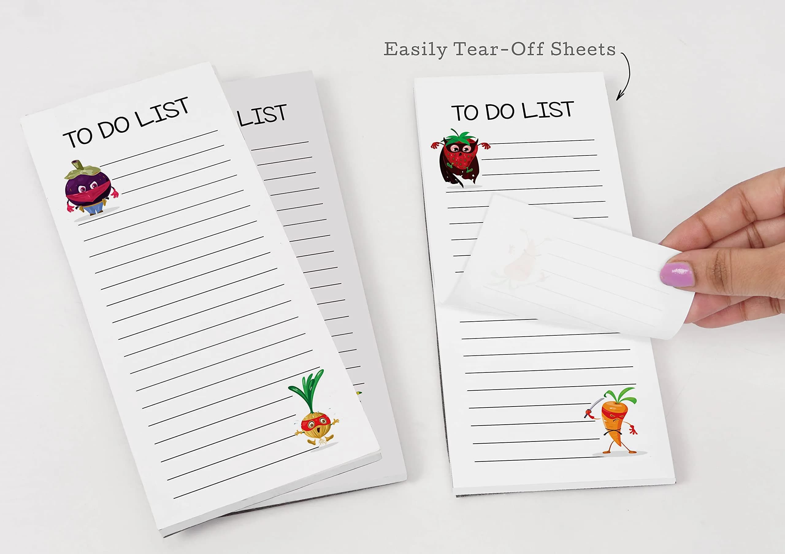 Inkdotpot Magnetic Fridge To-Do List Notepads 3-Pack | 22.2cm x 9.6cm (8.75" x 3.8") - view 7