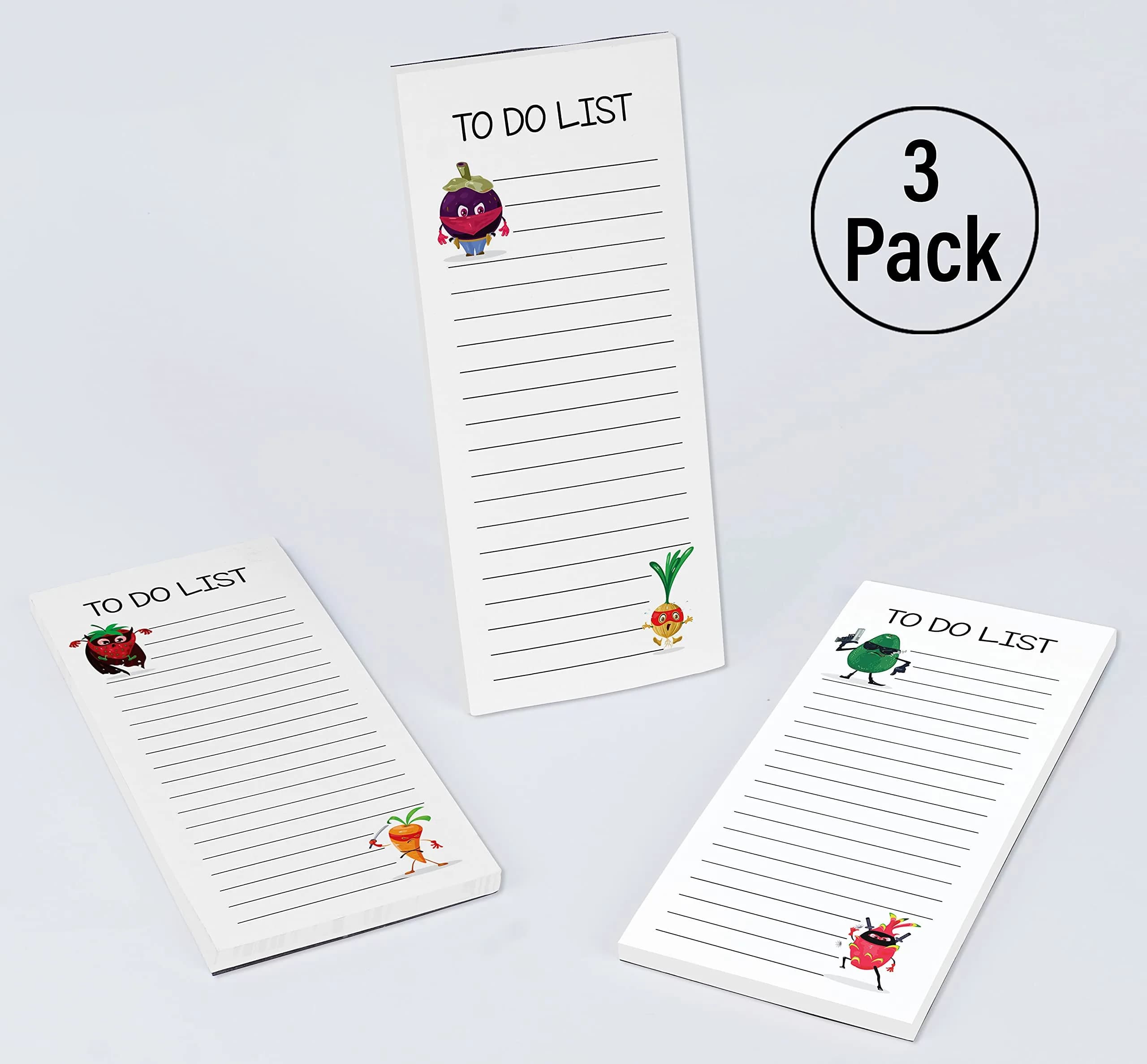 Inkdotpot Magnetic Fridge To-Do List Notepads 3-Pack | 22.2cm x 9.6cm (8.75" x 3.8") - view 4