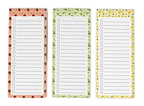 Inkdotpot Magnetic Fridge To-Do List Notepads 3-Pack | 21.9 cm x 9.5 cm (8.75" x 3.8") thumbnail 1