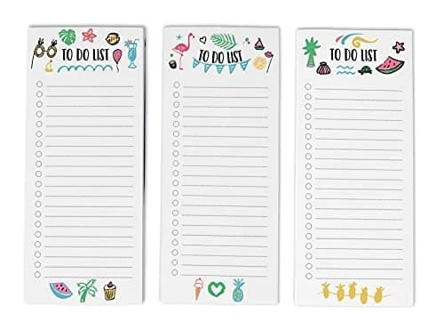 Inkdotpot Pack of 3 Magnetic Fridge To-Do List Notepads | 50 Sheets Each, Multicolor thumbnail 1