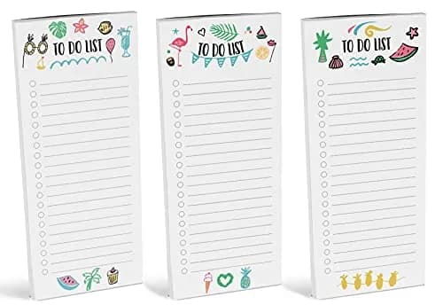 Inkdotpot Pack of 3 Magnetic Fridge To-Do List Notepads | 50 Sheets Each, Multicolor thumbnail 2