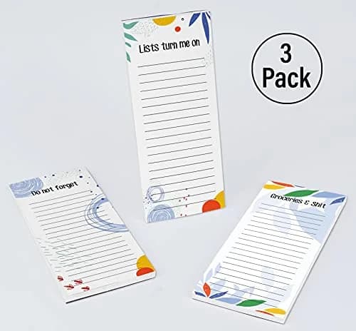 Inkdotpot Magnetic Fridge To-Do List Notepads 3-Pack | 21.97cm x 9.65cm (8.75" x 3.8") thumbnail 4