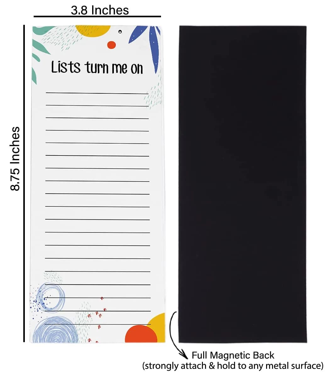 Inkdotpot Magnetic Fridge To-Do List Notepads 3-Pack | 21.97cm x 9.65cm (8.75" x 3.8") - view 5