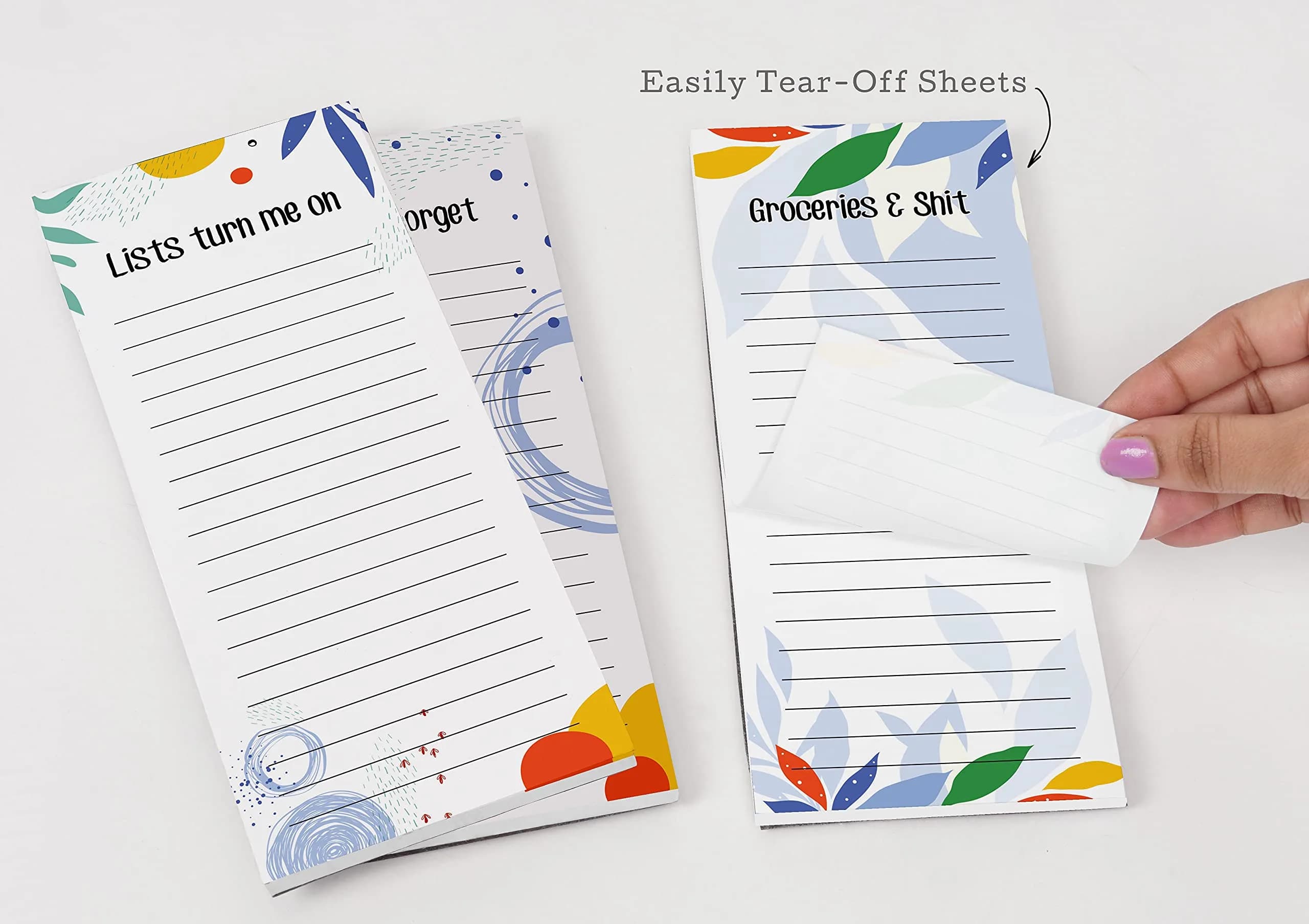 Inkdotpot Magnetic Fridge To-Do List Notepads 3-Pack | 21.97cm x 9.65cm (8.75" x 3.8") - view 7