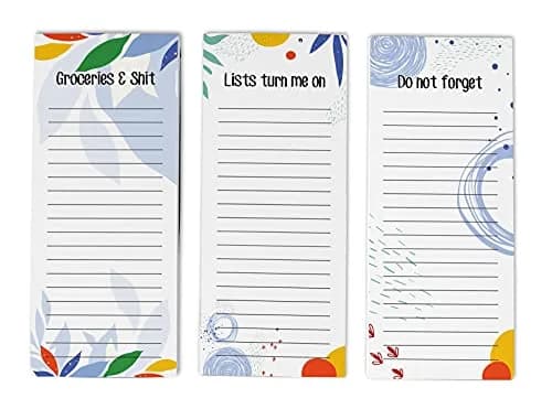 Inkdotpot Magnetic Fridge To-Do List Notepads 3-Pack | 21.97cm x 9.65cm (8.75" x 3.8") thumbnail 1