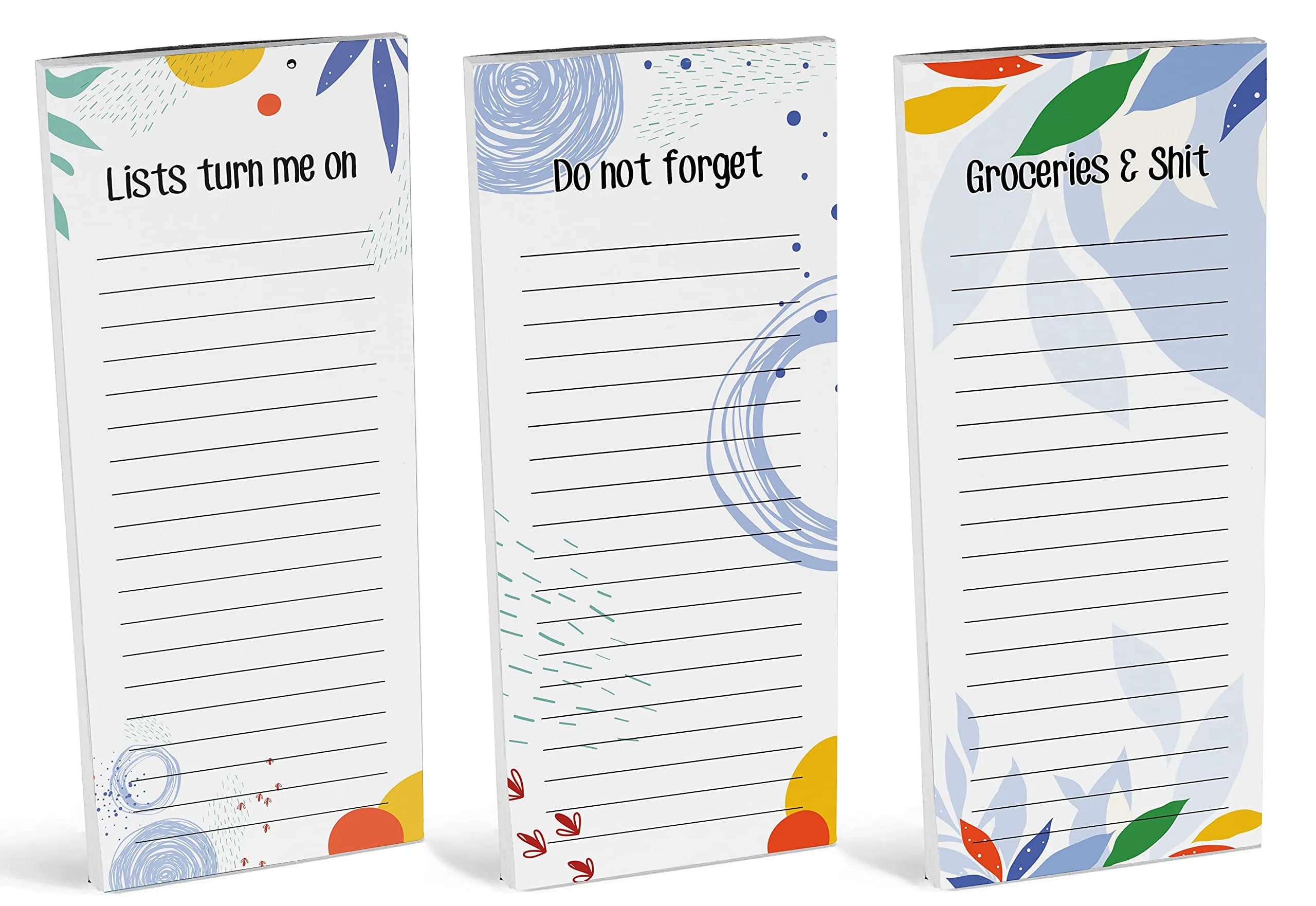 Inkdotpot Magnetic Fridge To-Do List Notepads 3-Pack | 21.97cm x 9.65cm (8.75" x 3.8") - view 2