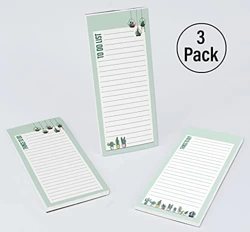 Inkdotpot Magnetic Fridge To-Do List Notepads 3-Pack | 22.2cm x 9.7cm (8.75" x 3.8") thumbnail 4