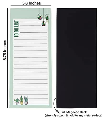 Inkdotpot Magnetic Fridge To-Do List Notepads 3-Pack | 22.2cm x 9.7cm (8.75" x 3.8") thumbnail 5