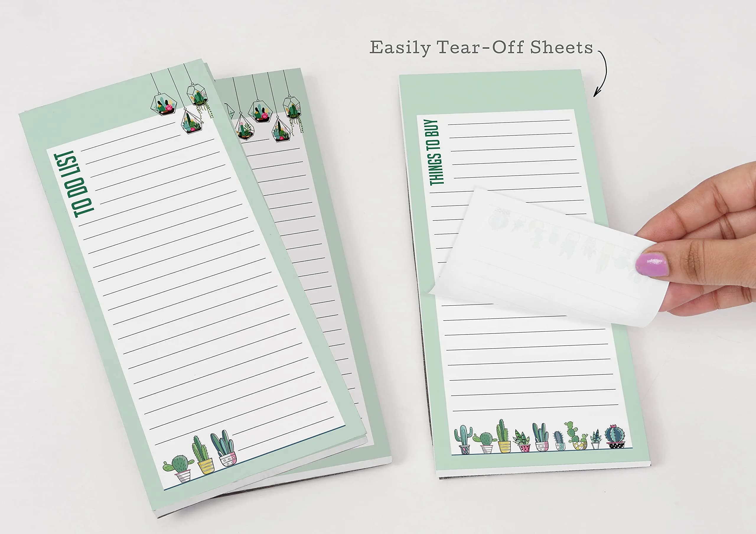 Inkdotpot Magnetic Fridge To-Do List Notepads 3-Pack | 22.2cm x 9.7cm (8.75" x 3.8") - view 7
