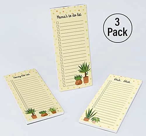 Inkdotpot Magnetic Fridge To-Do List Notepads 3-Pack | 21.97cm x 9.65cm (8.75" x 3.8") thumbnail 4