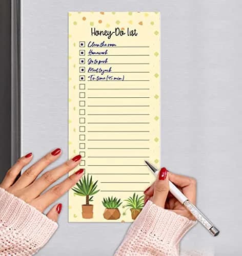 Inkdotpot Magnetic Fridge To-Do List Notepads 3-Pack | 21.97cm x 9.65cm (8.75" x 3.8") thumbnail 6