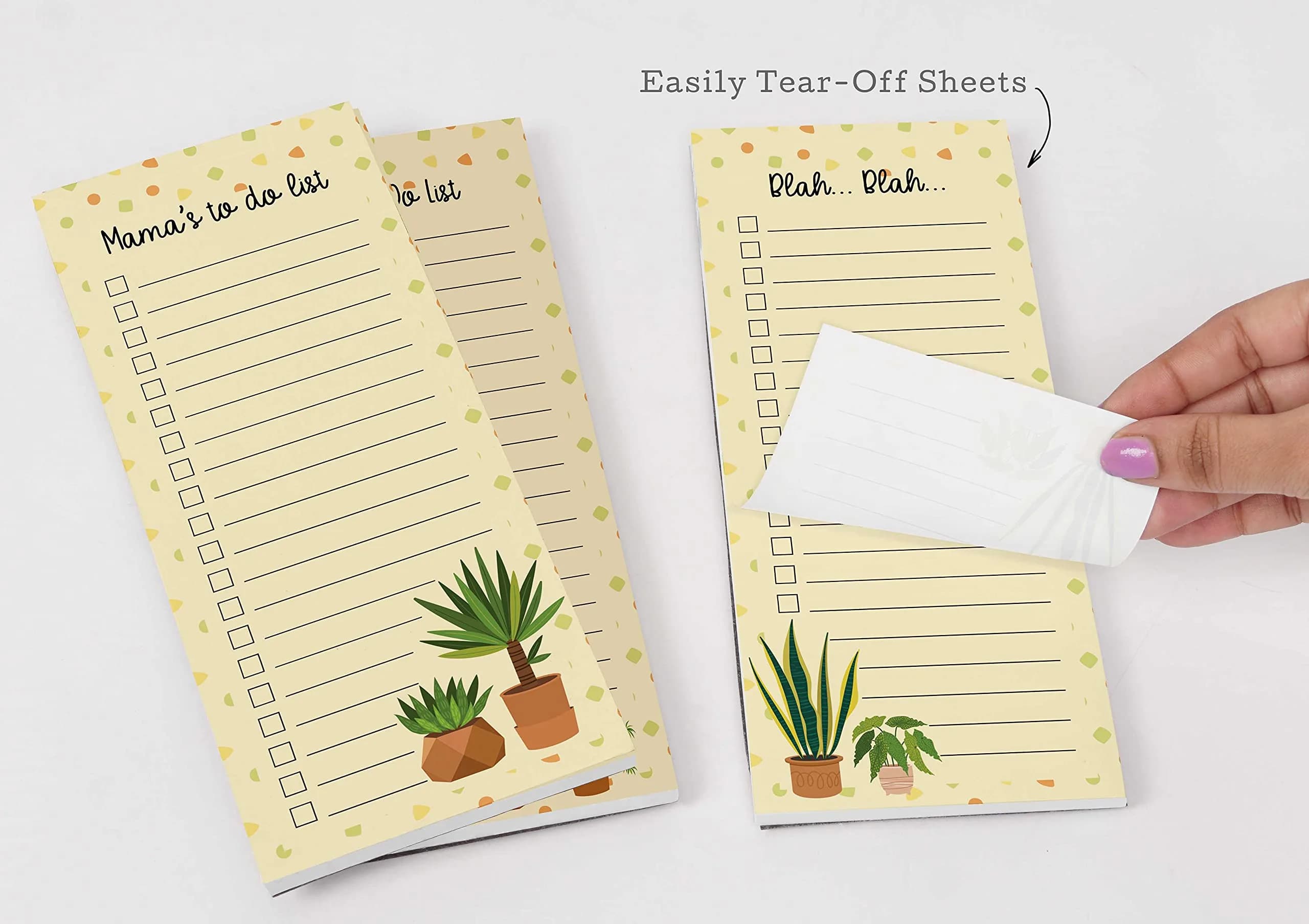 Inkdotpot Magnetic Fridge To-Do List Notepads 3-Pack | 21.97cm x 9.65cm (8.75" x 3.8") - view 7