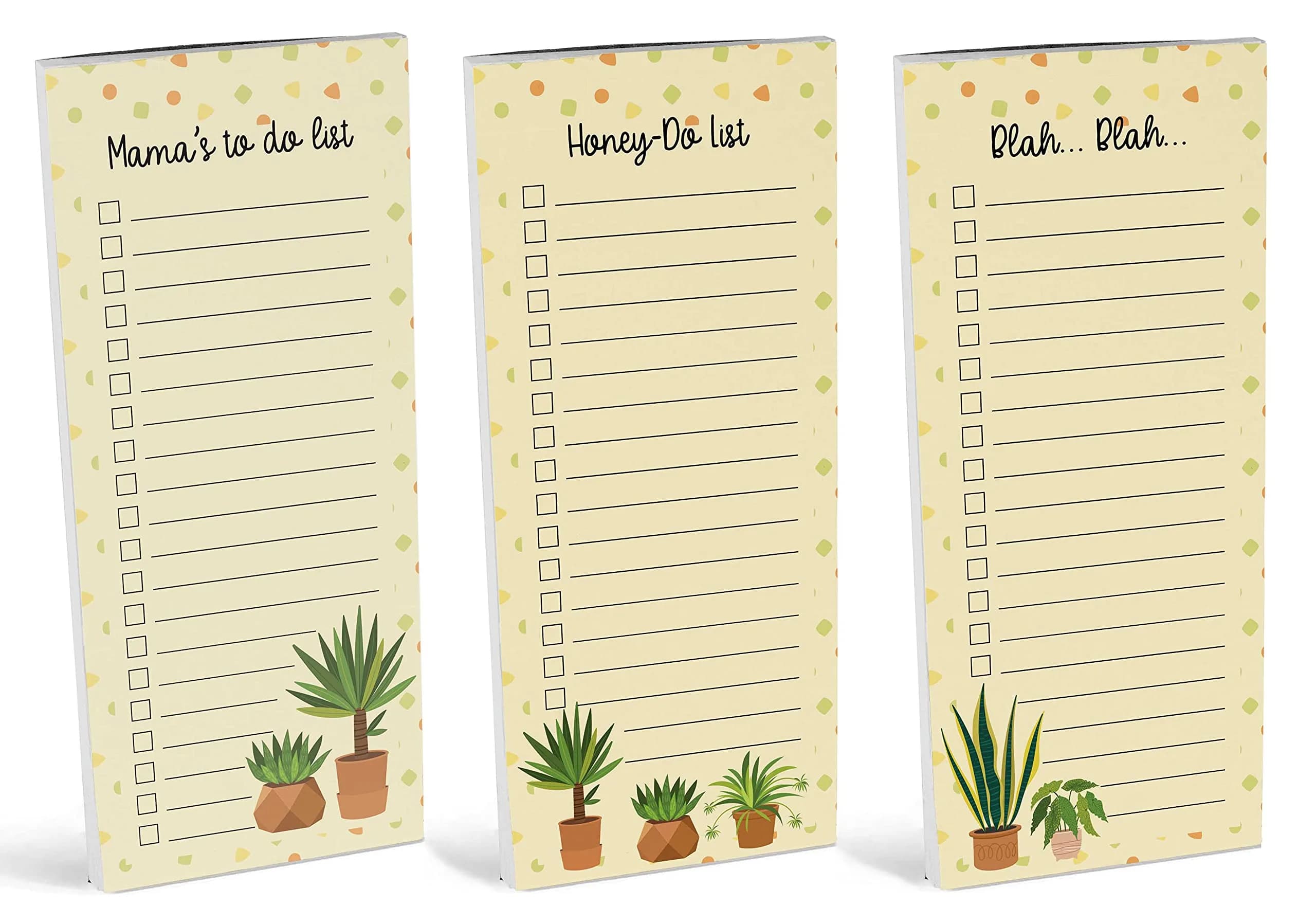 Inkdotpot Magnetic Fridge To-Do List Notepads 3-Pack | 21.97cm x 9.65cm (8.75" x 3.8") - view 2