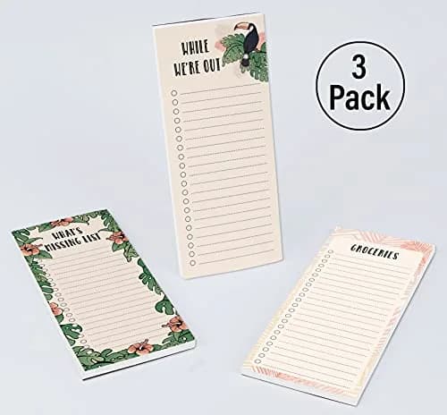 Inkdotpot Magnetic Fridge To-Do List Notepads 3-Pack | 21.9 cm x 9.6 cm (8.75" x 3.8") - 150 Sheets Total thumbnail 4