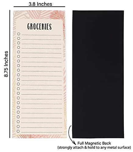 Inkdotpot Magnetic Fridge To-Do List Notepads 3-Pack | 21.9 cm x 9.6 cm (8.75" x 3.8") - 150 Sheets Total thumbnail 5