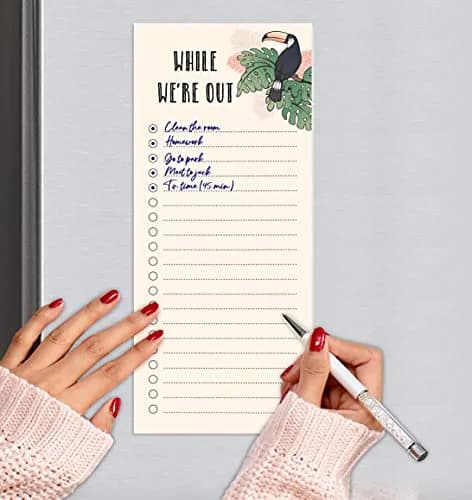 Inkdotpot Magnetic Fridge To-Do List Notepads 3-Pack | 21.9 cm x 9.6 cm (8.75" x 3.8") - 150 Sheets Total thumbnail 6