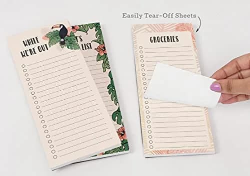 Inkdotpot Magnetic Fridge To-Do List Notepads 3-Pack | 21.9 cm x 9.6 cm (8.75" x 3.8") - 150 Sheets Total thumbnail 7