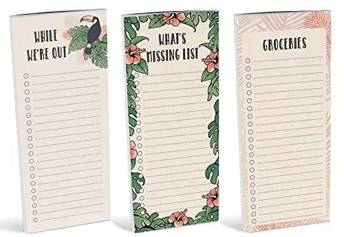 Inkdotpot Magnetic Fridge To-Do List Notepads 3-Pack | 21.9 cm x 9.6 cm (8.75" x 3.8") - 150 Sheets Total thumbnail 2