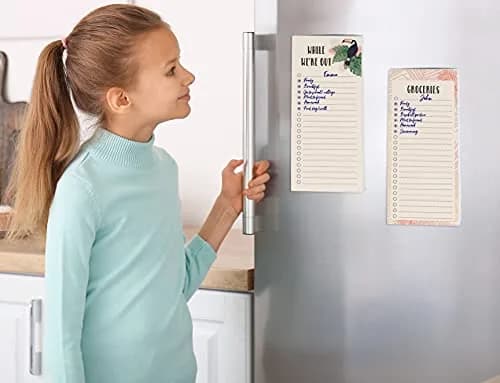 Inkdotpot Magnetic Fridge To-Do List Notepads 3-Pack | 21.9 cm x 9.6 cm (8.75" x 3.8") - 150 Sheets Total thumbnail 3