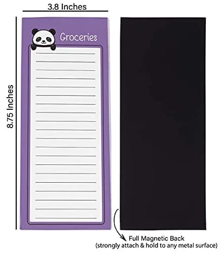 Inkdotpot Magnetic Fridge To-Do List Notepads (3-Pack, 50 Sheets Each) | 21.9cm x 9.7cm (8.75" x 3.8") thumbnail 5