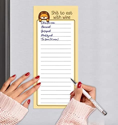 Inkdotpot Magnetic Fridge To-Do List Notepads (3-Pack, 50 Sheets Each) | 21.9cm x 9.7cm (8.75" x 3.8") thumbnail 6