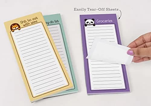 Inkdotpot Magnetic Fridge To-Do List Notepads (3-Pack, 50 Sheets Each) | 21.9cm x 9.7cm (8.75" x 3.8") thumbnail 7