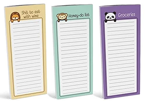 Inkdotpot Magnetic Fridge To-Do List Notepads (3-Pack, 50 Sheets Each) | 21.9cm x 9.7cm (8.75" x 3.8") thumbnail 2