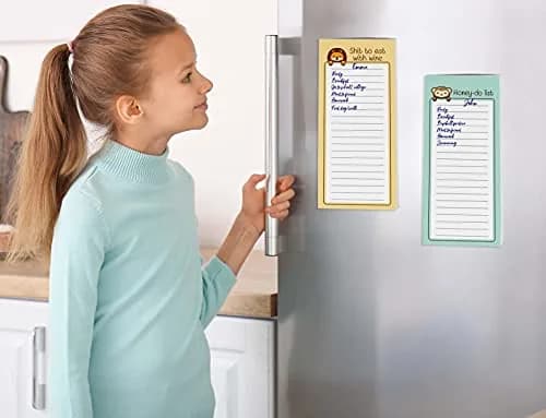 Inkdotpot Magnetic Fridge To-Do List Notepads (3-Pack, 50 Sheets Each) | 21.9cm x 9.7cm (8.75" x 3.8") thumbnail 3