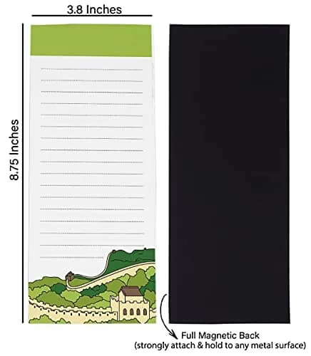 Inkdotpot Magnetic Fridge To-Do List Notepads 3-Pack | 50 Sheets Each, 20.25" x 3.8" Total thumbnail 5