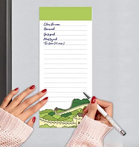 Inkdotpot Magnetic Fridge To-Do List Notepads 3-Pack | 50 Sheets Each, 20.25" x 3.8" Total thumbnail 6