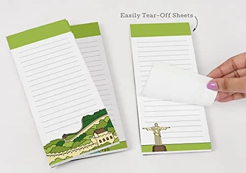 Inkdotpot Magnetic Fridge To-Do List Notepads 3-Pack | 50 Sheets Each, 20.25" x 3.8" Total thumbnail 7