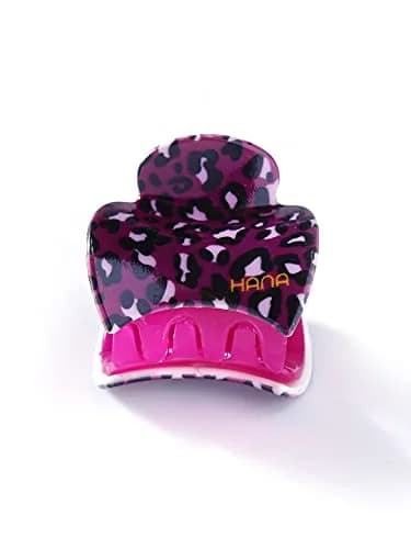 Yellow Chimes Medium Hair Claw Clips 3.5 cm (Pack of 6) | Leopard Print Acetate Hair Accessories thumbnail 5